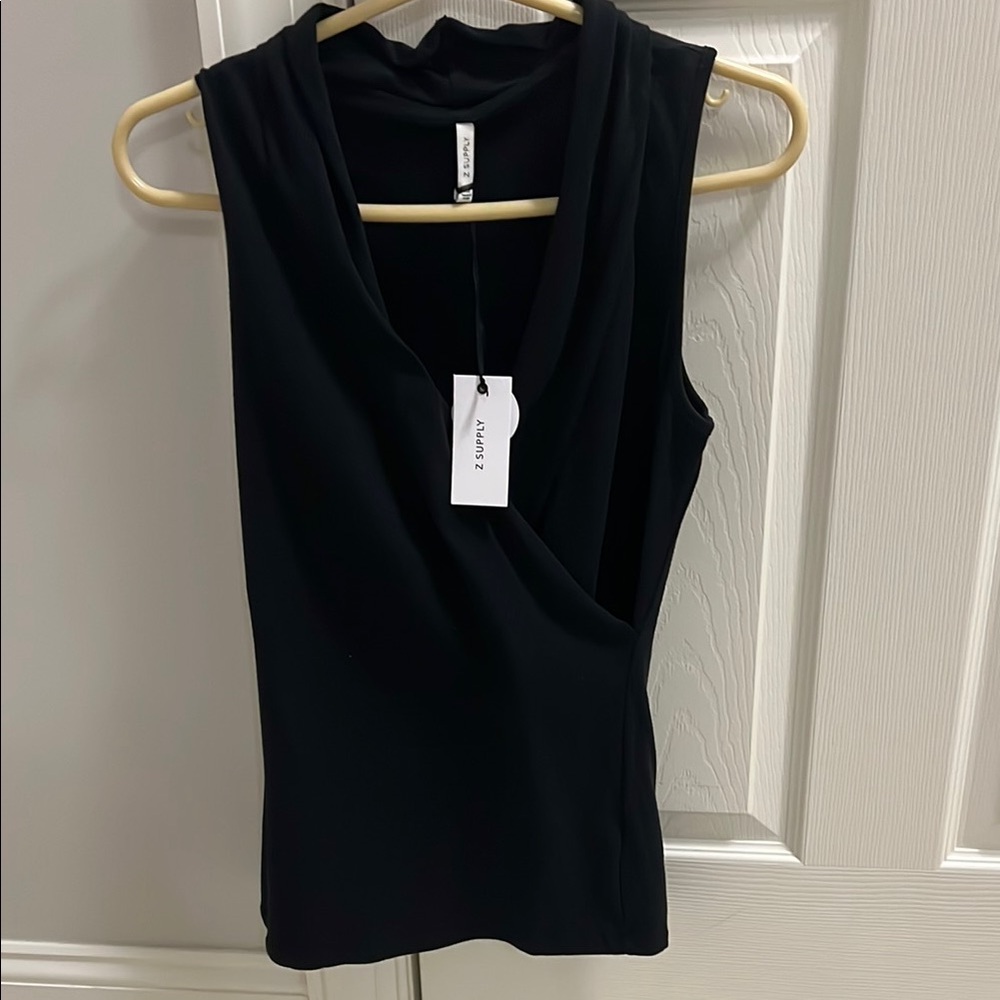 Z Supply Black Fitted Sleeveless Tank